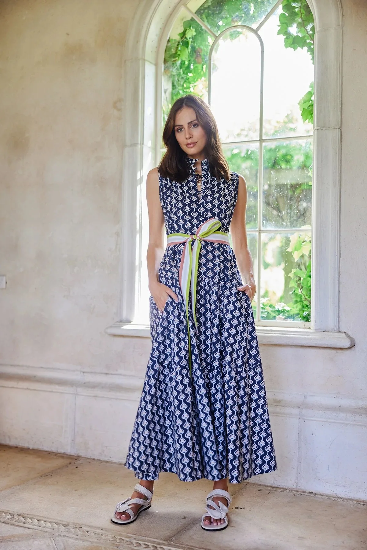 Sally Phillips Oella Dress in Saville Ink — UFO No More